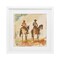 Stupell Industries Western Watercolor Cowboys Right Framed Print Under Glass, design by Petal Prints Design
